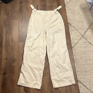 Cream colored women’s jeans